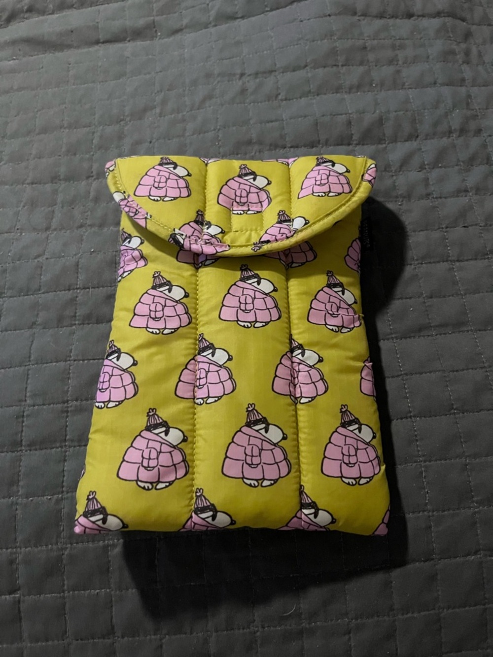 Baggu x Peanuts puffy tablet case